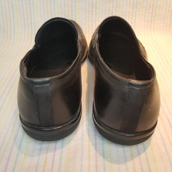 Men\'s Prada Black Leather Penny Loafers Size 8 Rubber Comfort Sole 4D 1359 Italy main image 8